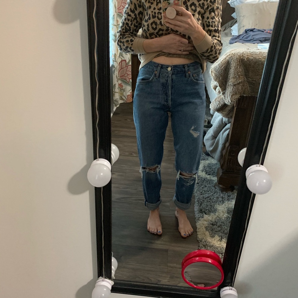 AGolde Jamie Hi Rise Classic in Angst